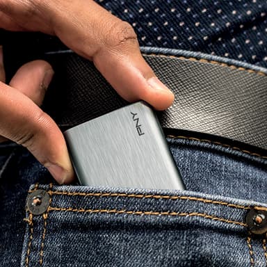 PNY Elite USB 3.0 bærbar SSD 240 GB (sølv)