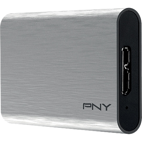 PNY Elite USB 3.0 bærbar SSD 240 GB (sølv)