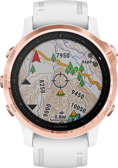 Garmin Fenix 6s Pro multisport smartwatch 42 mm (rose gold/white)