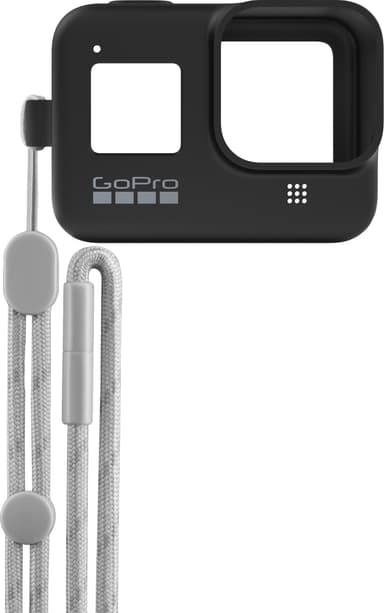GoPro sleeve + nøglerem (sort)