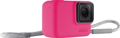 GoPro sleeve + nøglesnor (hot pink)