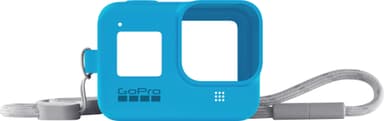GoPro sleeve + nøglerem (blå)