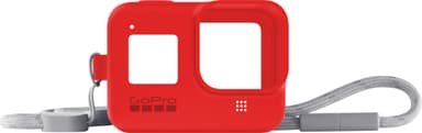 GoPro sleeve + nøglerem (rød)