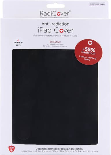 Radicover iPad 10,2" PU læderetui (sort)