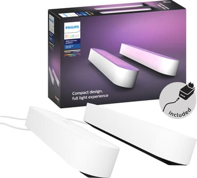 Billede af Philips Hue Play lysbar dobbeltpakke (hvid) hos Elgiganten