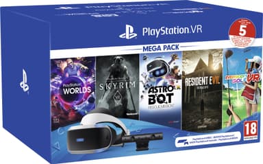 Tegnsætning George Bernard Biskop PlayStation VR Mega Pack 2: PS VR headset med kamera og 5 VR-spil |  Elgiganten