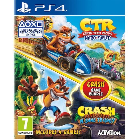Crash Team Racing: Nitro-Fueled & Crash Bandicoot N.Sane Trilogy - PS4