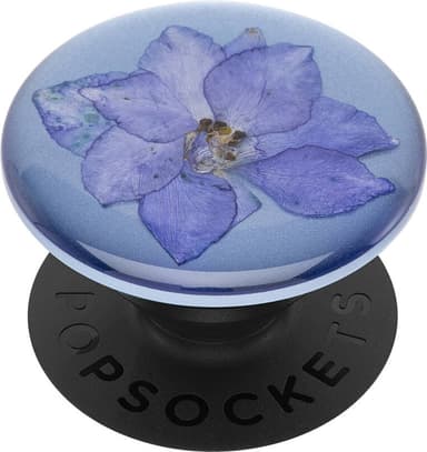 Popsockets greb til mobilenhed (Pressed Flower Larkspur)