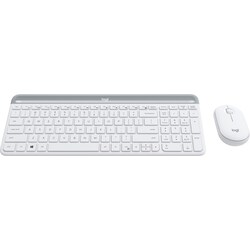 Logitech MK470 Slim Combo mus og tastatur (hvid)