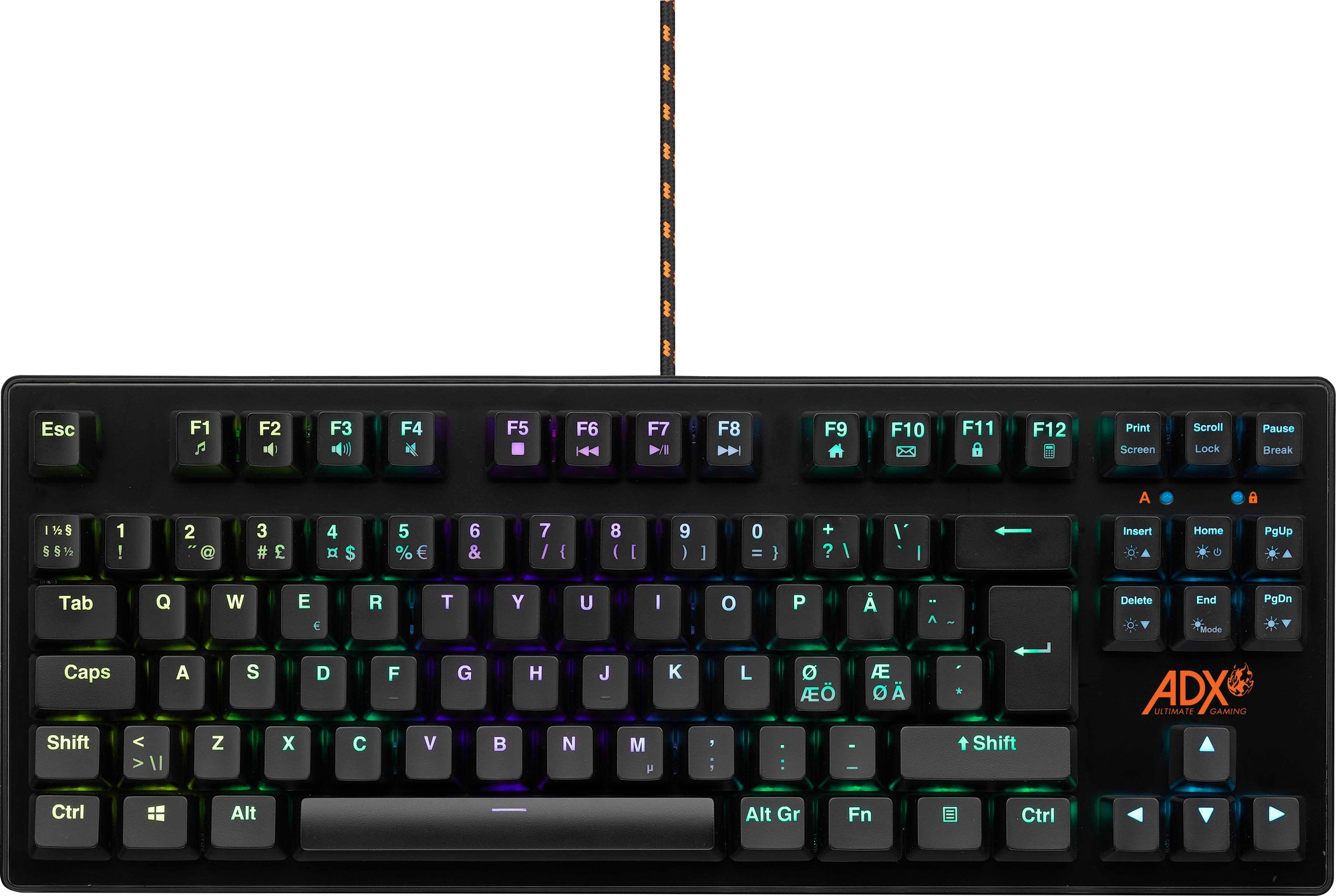 ulæselig Recite Styring ADX tenkeyless RGB mekanisk gaming-tastatur | Elgiganten