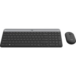 Logitech MK470 Slim Combo mus og tastatur (graphite)