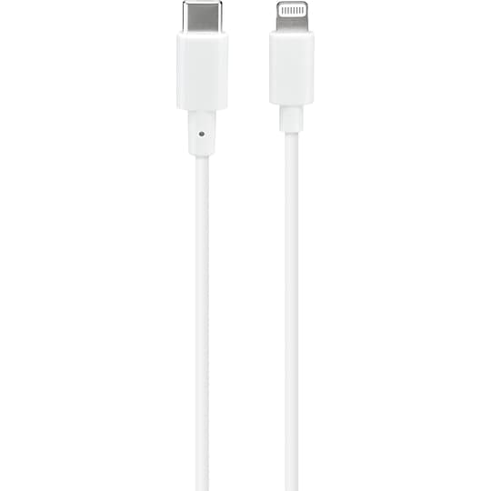 Sandstrøm USB-C til Lightning-kabel 1m (hvid)
