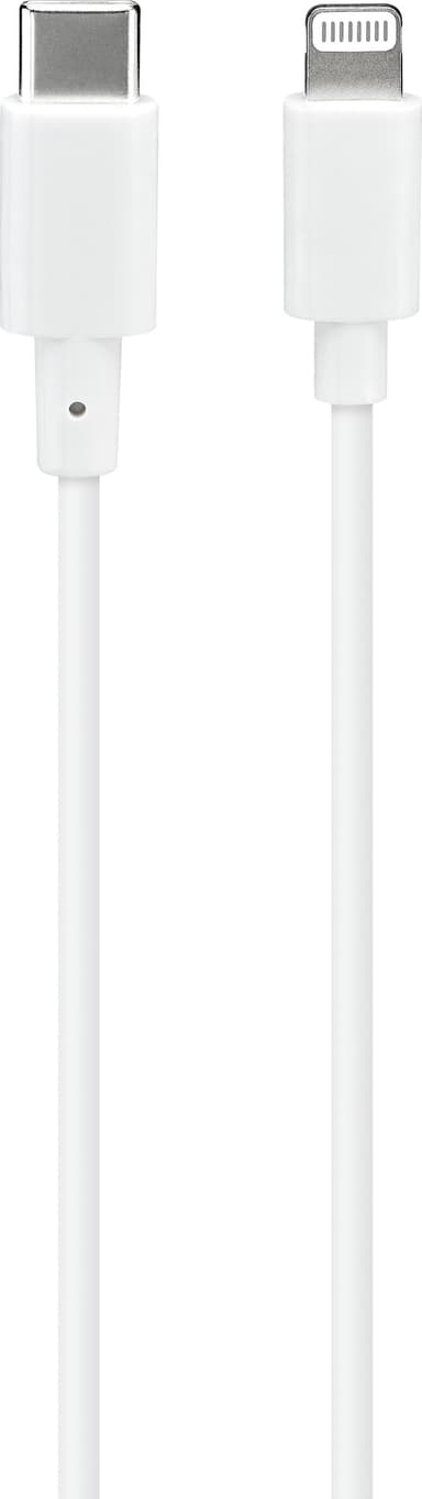 Sandstrøm USB-C til Lightning-kabel 1m (hvid)