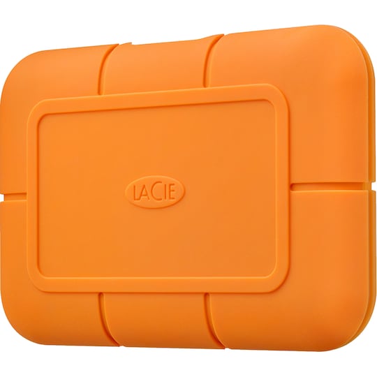 LaCie Rugged SSD 500 GB ekstern harddisk (orange)