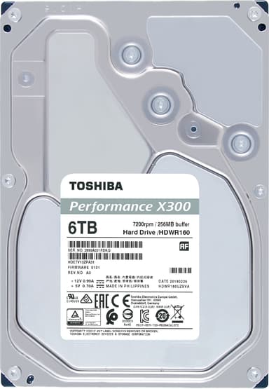Toshiba X300 intern harddisk (6 TB)