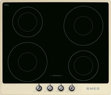 Smeg Victoria Aesthetic 60 cm induktionskogeplade SI964PM (cream) thumbnail