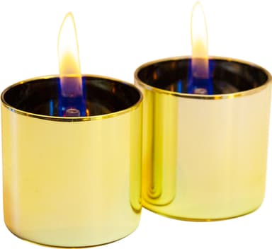 TenderFlame Lilly pakke med 2 bordlanterner (guld)