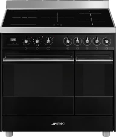 Smeg Classic komfur C92IPBL9-1 (sort)