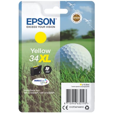 Epson blækpatron DuraBrite Ultra 34XL Gul