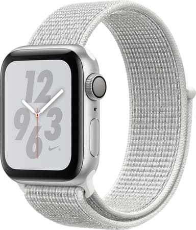 Apple Watch Series 4 Nike+ 40 mm (sølv alu/hvid sportsloop)