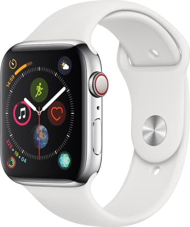 Apple Watch Series 4 rustfrit stål 44mm (GPS + 4G/e-sim)