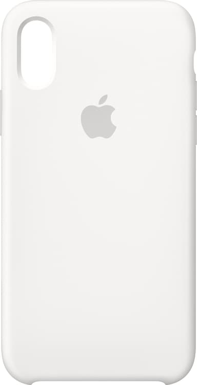 Apple iPhone Xs silikonecover - (hvid)