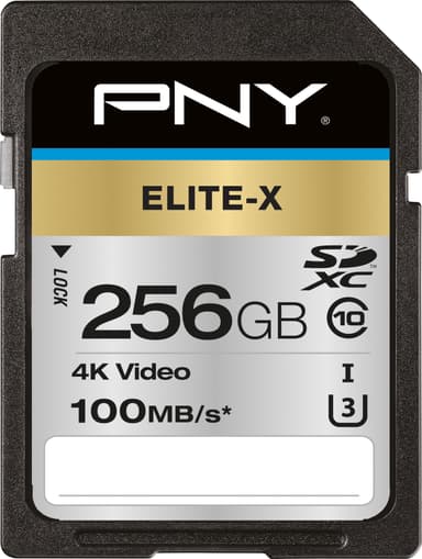 PNY Elite-X SDXC hukommelseskort 256 GB