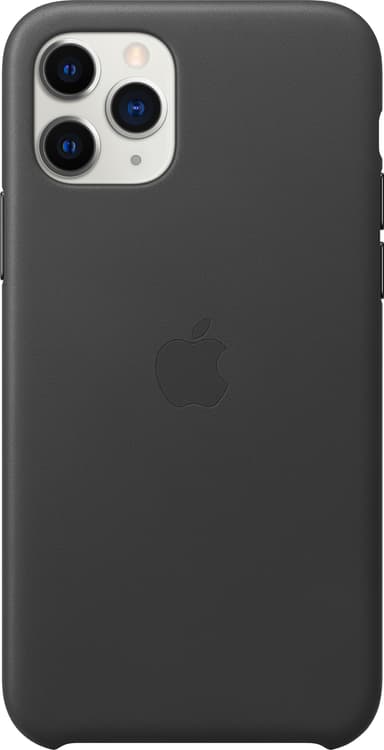 iPhone 11 Pro lædercover (sort)