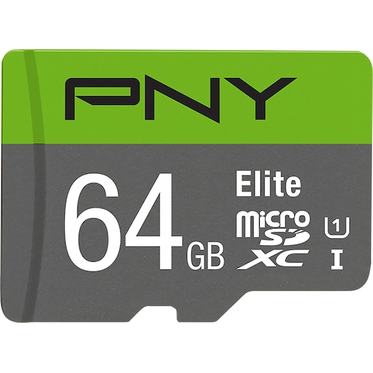 pude dis Scorch PNY Elite Micro SDXC hukommelseskort 64 GB | Elgiganten