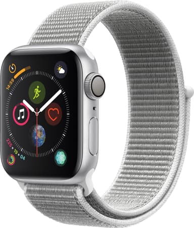 Apple Watch Series 4 40mm (silver alu/seashell sportsløkke)