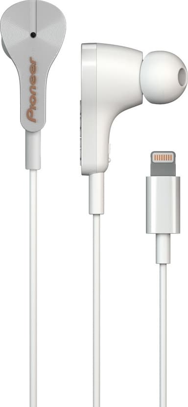Pioneer Rayz In-Ear hovedtelefoner med lightning stik Farve: Hvid