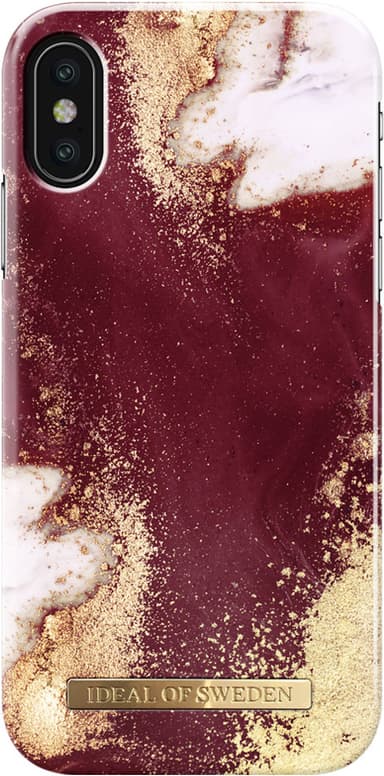 iDeal fashion cover til Apple iPhone X/Xs (golden burgundy marble) iDeal fashion cover til Apple iPhone X/Xs (golden burgundy marble)