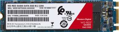WD Red SA500 intern M.2 SATA SSD til NAS (1 TB)