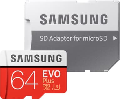 Samsung Evo Plus Micro SDXC UHS-3 kort 64 GB