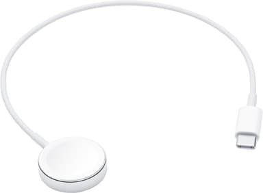 Apple Watch magnetisk opladerkabel med USB-C 0,3 m (hvid)