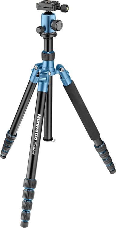 Manfrotto Element Traveller stor tripod med kuglehoved (blå)