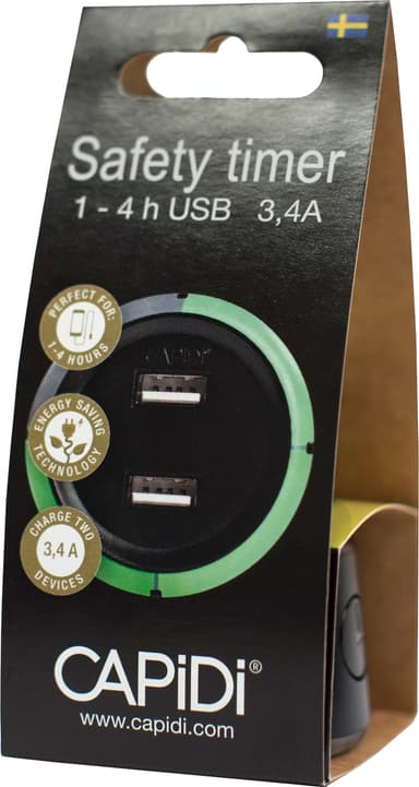 CAPiDi USB sikkerhedstimer TIUSBTI34ASVART (sort)
