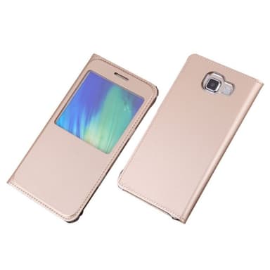 Flipcover Samsung Galaxy A5 2016 (SM-A510F) : farve - guld