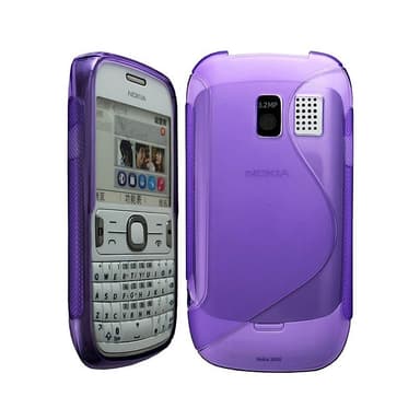 S-Line Silicone Cover til Nokia 302 : farve - lilla