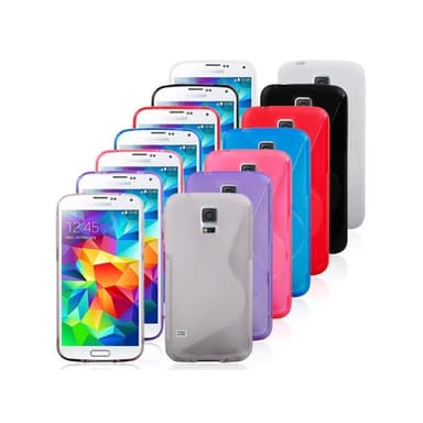 S-Line Silicone Cover til Samsung Galaxy S5 (SM-G900F) : farve - lilla