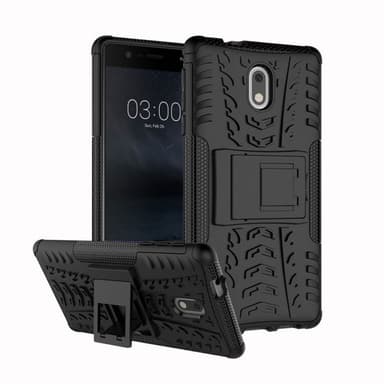 Stødfast Cover med stativ cover med Nokia 3 (TA-1032)  - lyserød