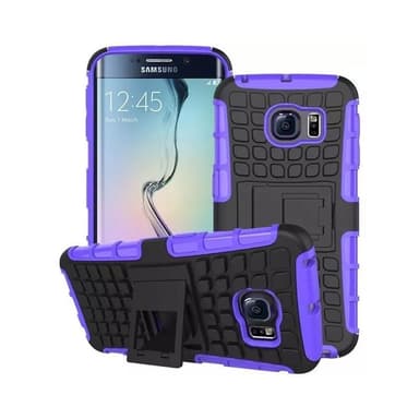 Stødfast Cover med stativ Samsung Galaxy S6 Edge (SM-G925F) : farve - lyserød