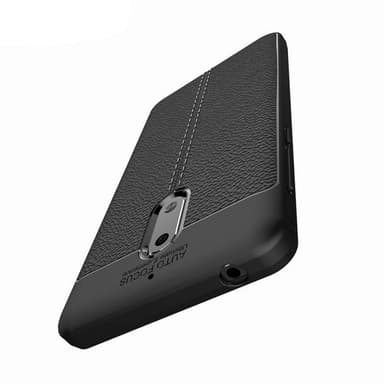 Lædermønstret silicone cover Nokia 6 (TA-1021)  - Grå