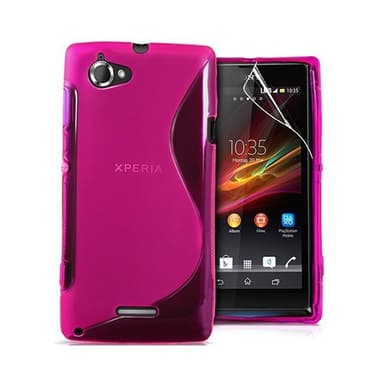 S-Line Silicone Cover til Sony Xperia L (c2105) : farve - blå