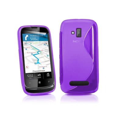 S-Line Silicone Cover til Nokia Lumia 610 (RM-835) : farve - sort