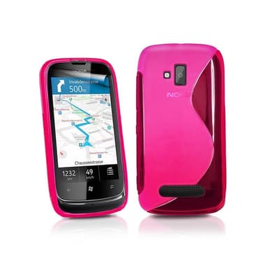 S-Line Silicone Cover til Nokia Lumia 610 (RM-835) : farve - sort
