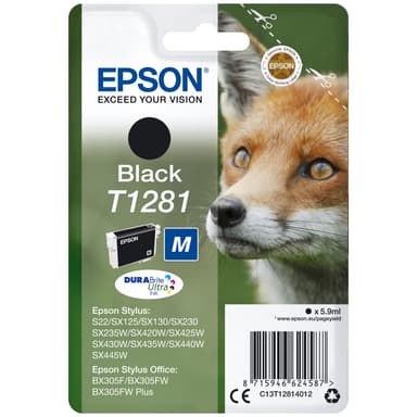 Epson blækpatron DuraBrite Ultra T128 Sort