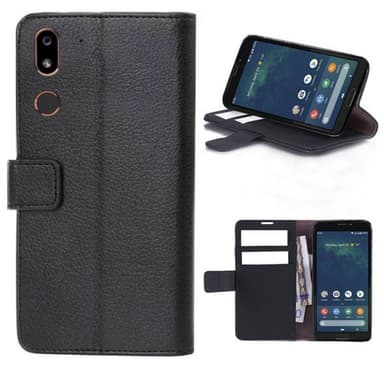 Wallet 2-kort til Doro 8080 (5.7 ")  - sort