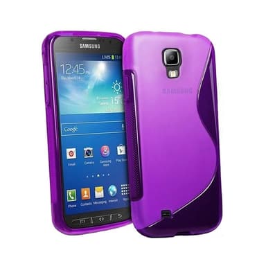 S-Line Silicone Cover til Samsung Galaxy S4 Active (GT-i9295) : farve - rød