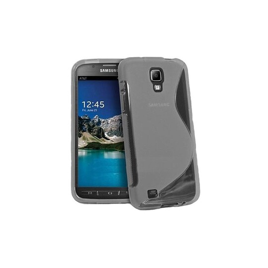 S-Line Silicone Cover til Samsung Galaxy S4 Active (GT-i9295) : farve - rød